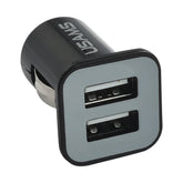 High Performance 2.1A + 1A Dual USB Port Car Charger for iPad Air 2 & Air & 4, iPhone 6 & 6 Plus & 5C & 5S & 4 & 4S, iPod touch, Galaxy Tablet / Note Series and Other Mobile Phone, Navigators